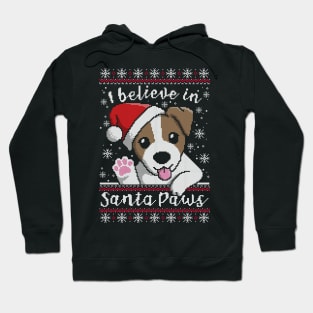 Believe in santa paws ugly christmas sweater Hoodie